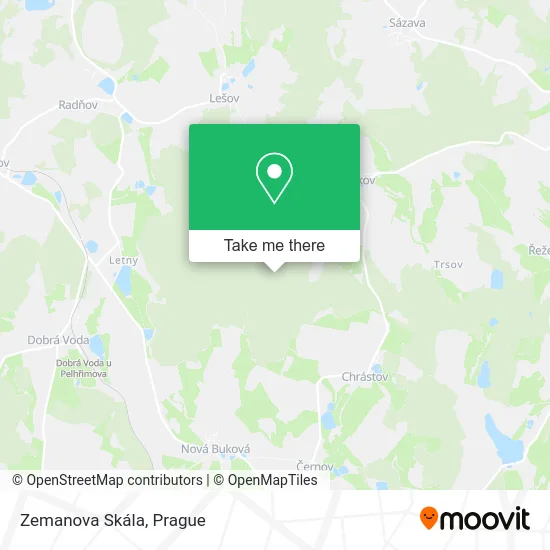Карта Zemanova Skála