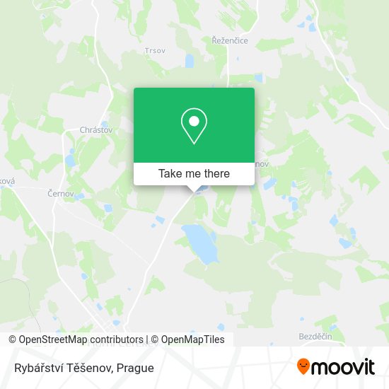 Rybářství Těšenov map