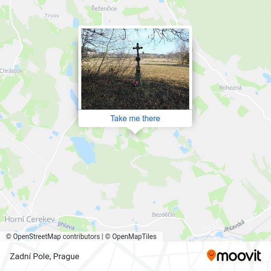 Zadní Pole map