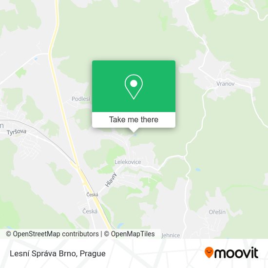 Lesní Správa Brno map
