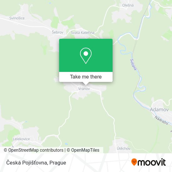 Česká Pojišťovna map