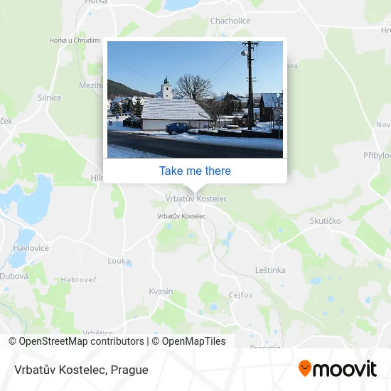 Карта Vrbatův Kostelec