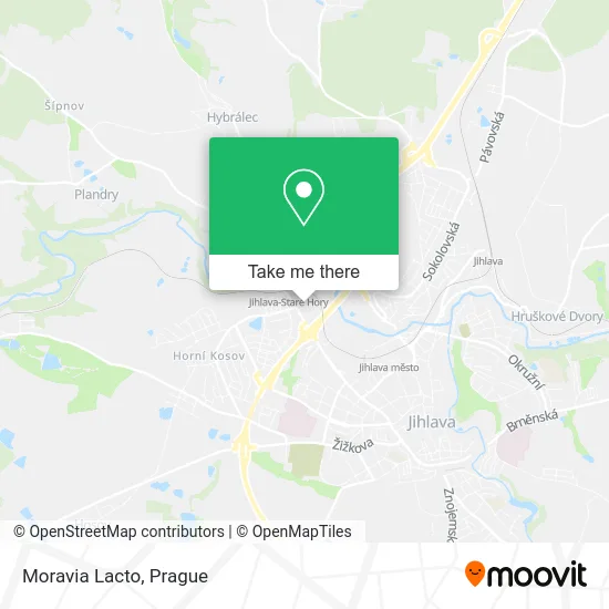 Карта Moravia Lacto