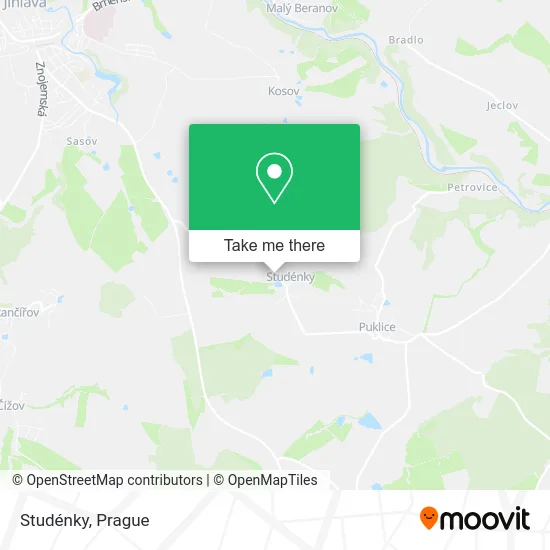 Карта Studénky