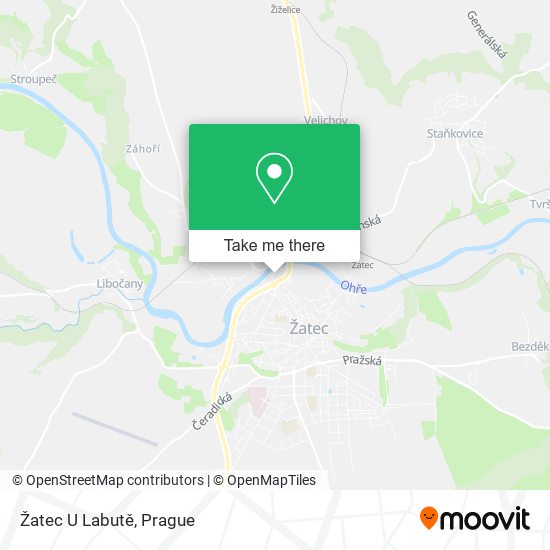 Карта Žatec U Labutě