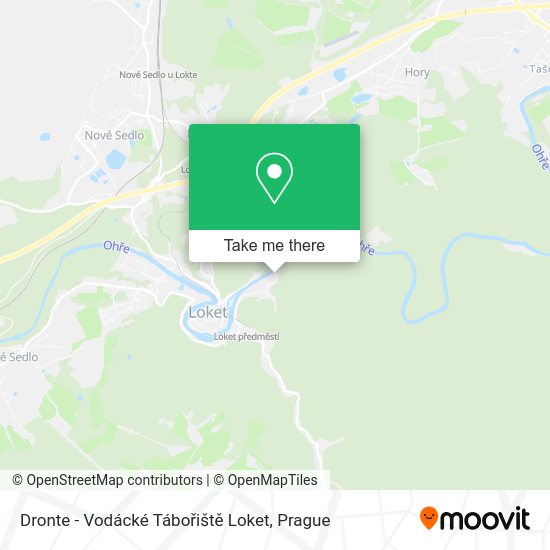 Dronte - Vodácké Tábořiště Loket map