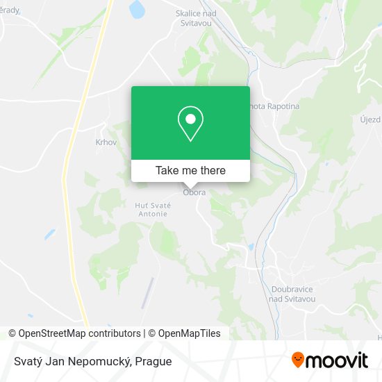 Svatý Jan Nepomucký map