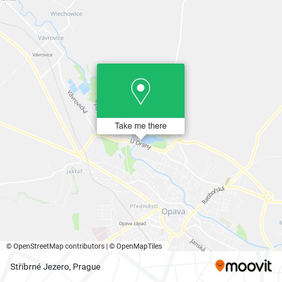 Stříbrné Jezero map