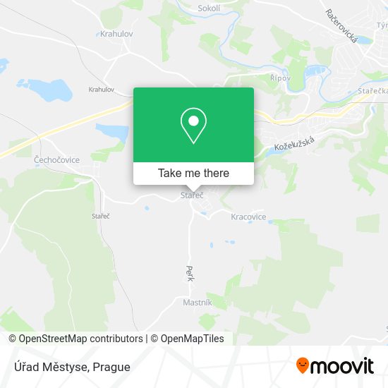 Úřad Městyse map