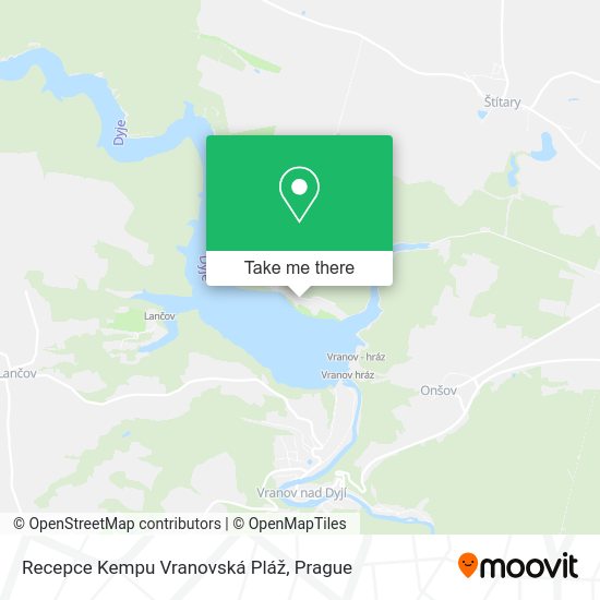 Карта Recepce Kempu Vranovská Pláž