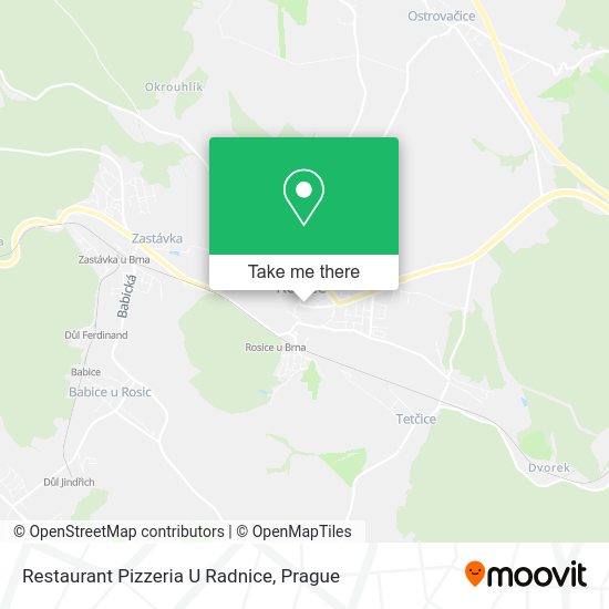 Restaurant Pizzeria U Radnice map