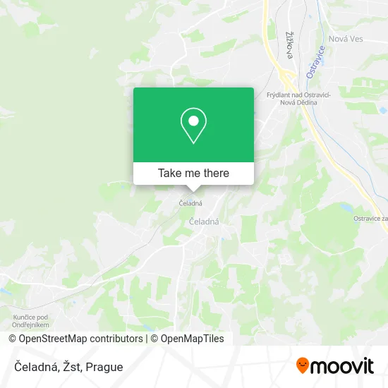 Карта Čeladná, Žst