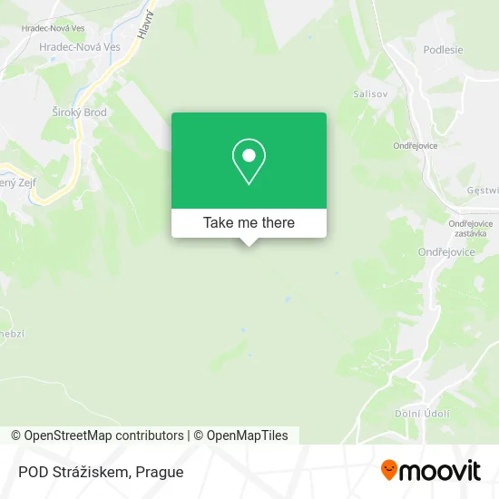 Карта POD Strážiskem