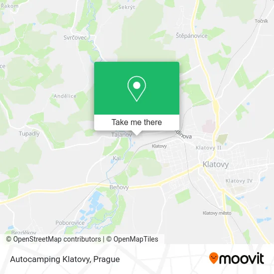 Карта Autocamping Klatovy