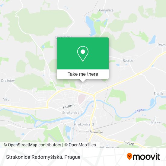 Strakonice Radomyšlská map