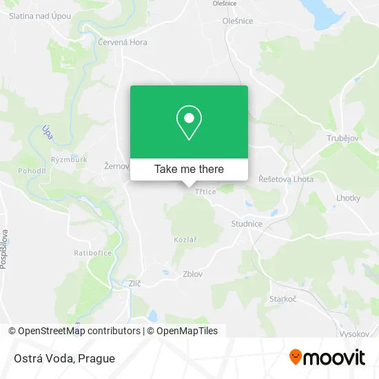 Карта Ostrá Voda