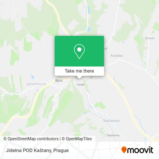 Jídelna POD Kaštany map