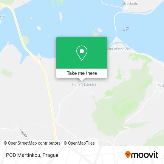 Карта POD Martinkou