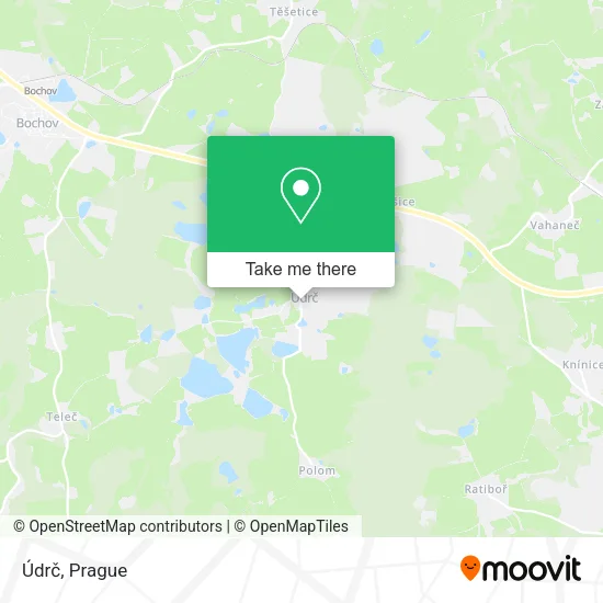 Карта Údrč