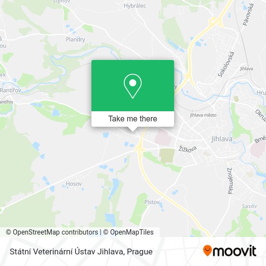 Státní Veterinární Ústav Jihlava map