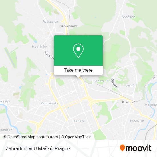 Zahradnictví U Mašků map