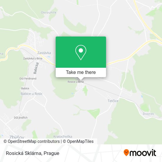 Карта Rosická Sklárna