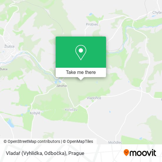 Vladař (Vyhlídka, Odbočka) map