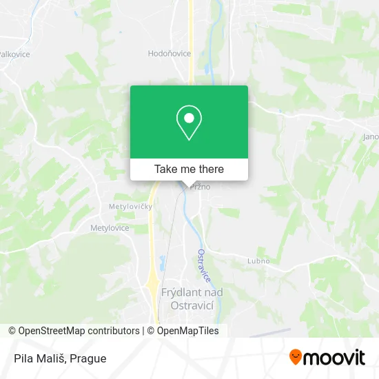 Карта Pila Mališ