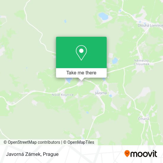 Карта Javorná Zámek