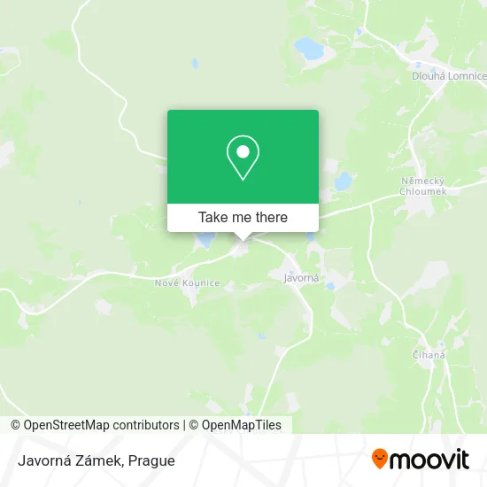 Карта Javorná Zámek