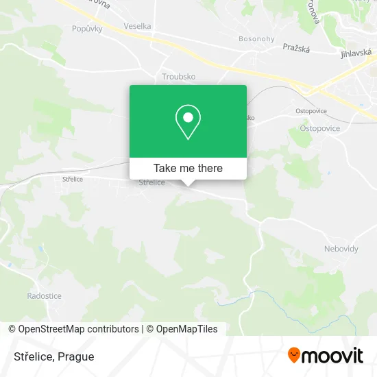 Карта Střelice