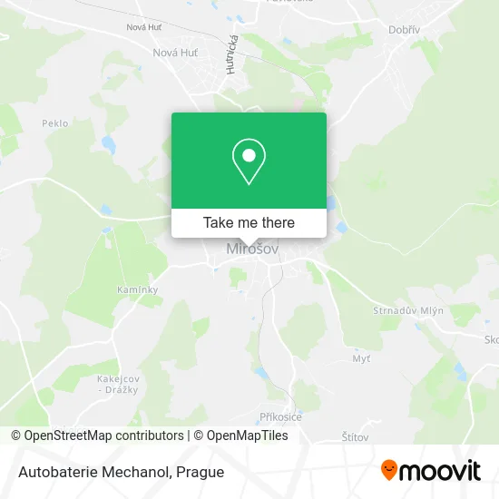 Карта Autobaterie Mechanol