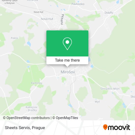 Карта Sheets Servis