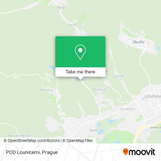 Карта POD Lounicemi