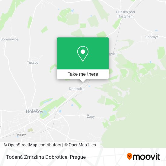 Točená Zmrzlina Dobrotice map