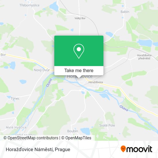 Horažďovice Náměstí map