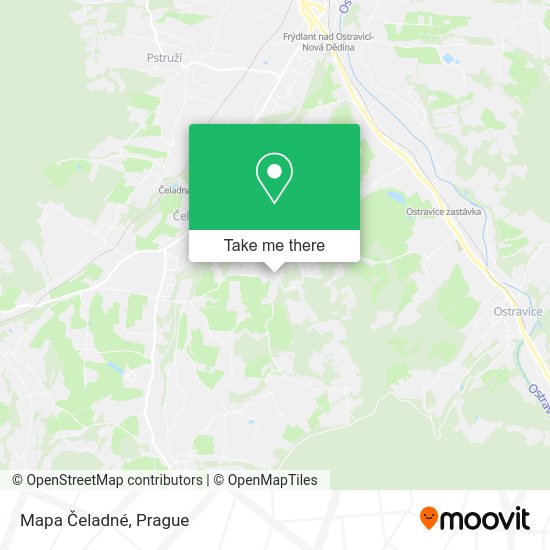 Карта Mapa Čeladné