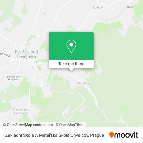 Základní Škola A Mateřská Škola Chvalčov map