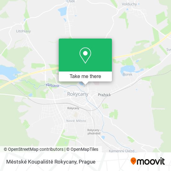 Městské Koupaliště Rokycany map