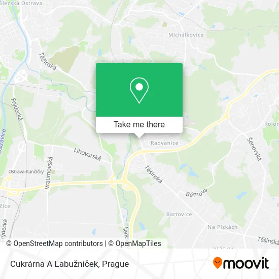 Карта Cukrárna A Labužníček