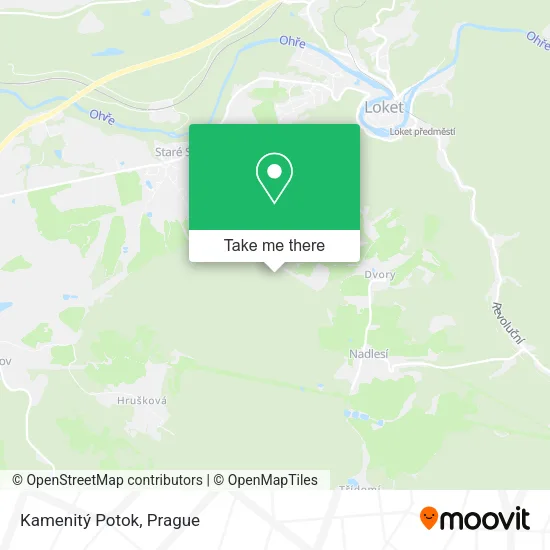 Карта Kamenitý Potok