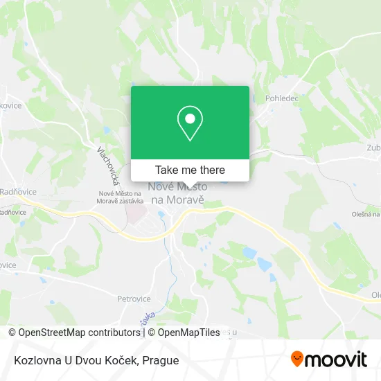 Карта Kozlovna U Dvou Koček