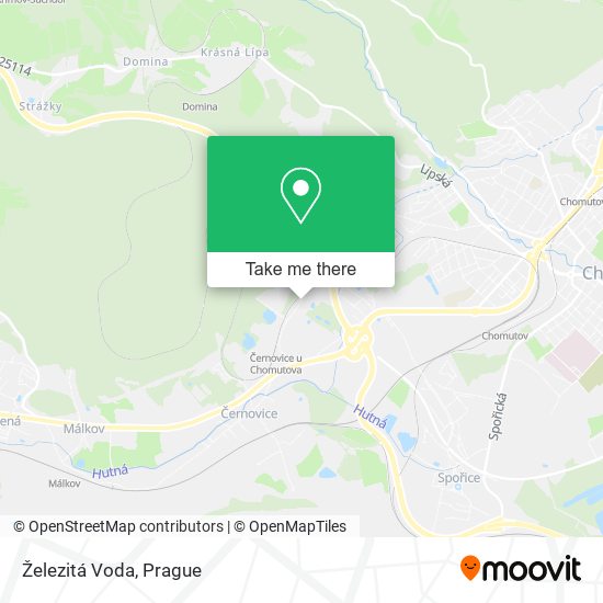 Карта Železitá Voda