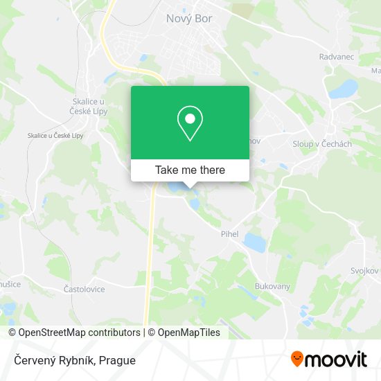 Červený Rybník map