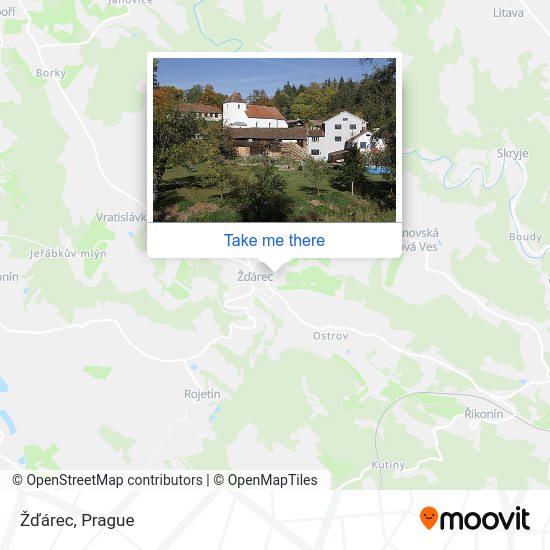 Карта Žďárec
