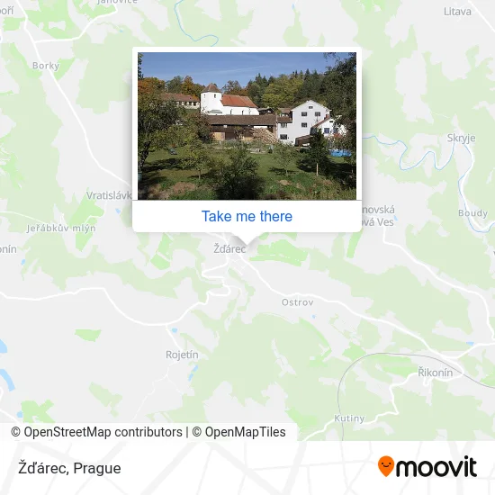 Карта Žďárec