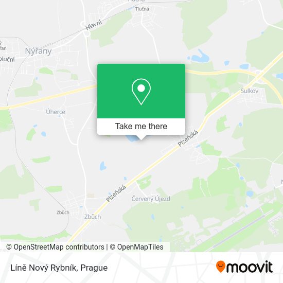 Líně Nový Rybník map