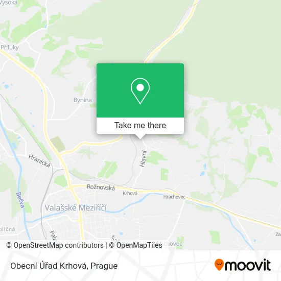 Карта Obecní Úřad Krhová