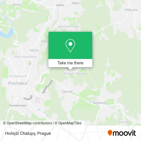Hořejší Chalupy map