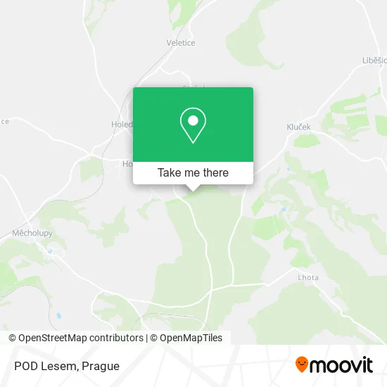 Карта POD Lesem